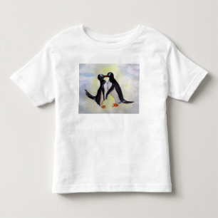 Camiseta de jersey fina para niños pequeños de pin