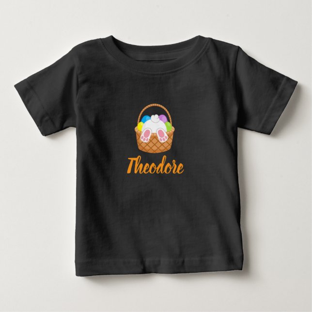 Camiseta de jersey fina personalizada para bebé de (Anverso)