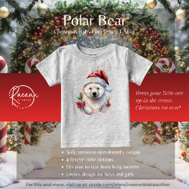Camiseta de Jersey Fino de Bebé de Oso Polar de Na