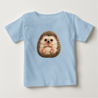 Camiseta De Jersey Fino De Erizo Lindo Para Bebés