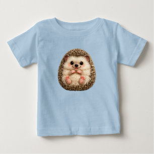 Camiseta De Jersey Fino De Erizo Lindo Para Bebés