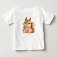 Camiseta de Jersey Fino para Bebés de Ardilla Ador