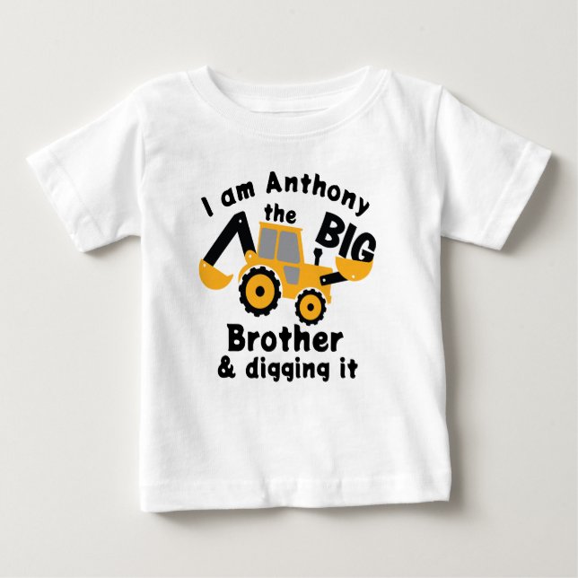 Camiseta de Jersey Fino para Hermano Mayor Baby (Anverso)