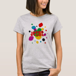 Camiseta de jersey fino para mujer Jesus American 