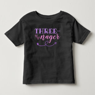 Camiseta de jersey para cumpleaños de Threenager 3