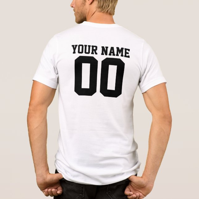 Camiseta de Jersey personalizada y Personalizado (Reverso)