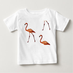 Camiseta de jersey suave para bebé con flamencos r