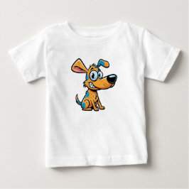 Camiseta de jersey suave para bebé de cachorro jug
