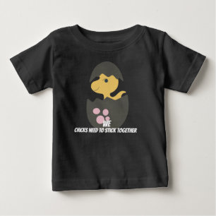 Camiseta de jersey suave para bebé Dino Chick 2