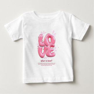 Camiseta de jersey suave rosa con cita de amor en