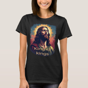 Camiseta de Jesucristo - Tee gráfico del Rey de Re
