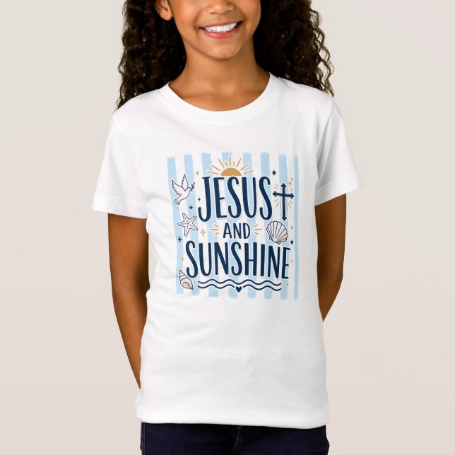 Camiseta de Jesús y sol (Anverso)