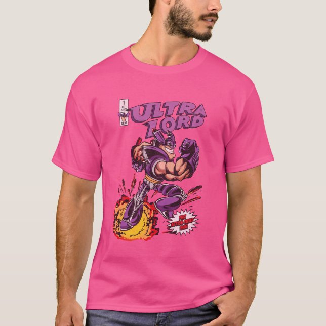 Camiseta de Jimmy Neutron Ultra Lord Comic Cover (Anverso)