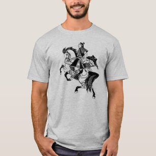 Camiseta de jinete samurai japonesa