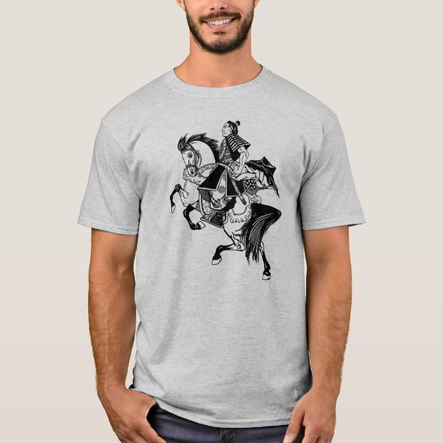 Camiseta de jinete samurai japonesa (Anverso)