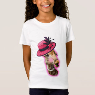 Camiseta de jirafa básica para niños