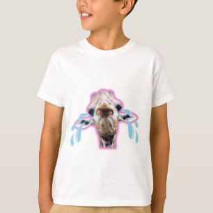 Camiseta de jirafa básica para niños
