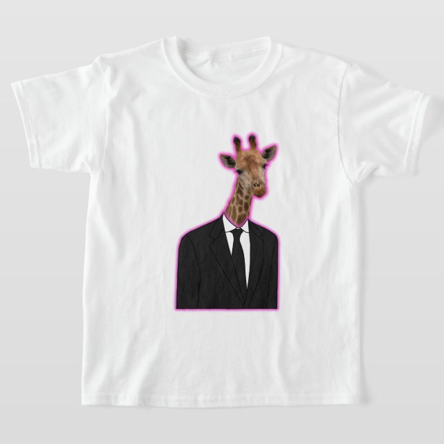 Camiseta de jirafa básica para niños (Distribución)