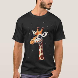 Camiseta de jirafa hipster de buen tiempo para hom