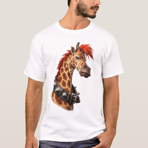 Camiseta de jirafa punk – Estilo callejero único