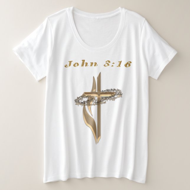 camiseta de john 3:16 (Anverso del diseño)