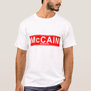 Camiseta de John McCain de 2008 rojos
