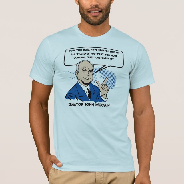 Camiseta de John McCain Sez (Anverso)
