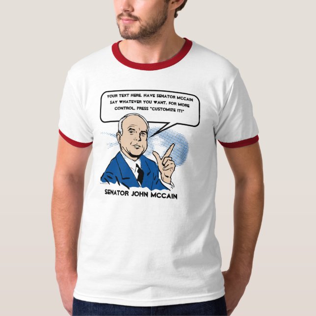 Camiseta de John McCain Sez (Anverso)