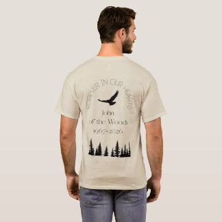Camiseta de John of the Woods - Diseño frontal y t