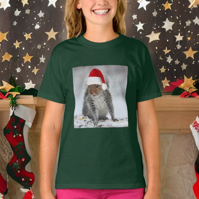 Camiseta de Jolly Santa Squirrel Chica (Subido por el creador)