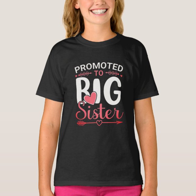 Camiseta de Joven Dulce para Revelar Hermana Mayor (Anverso)