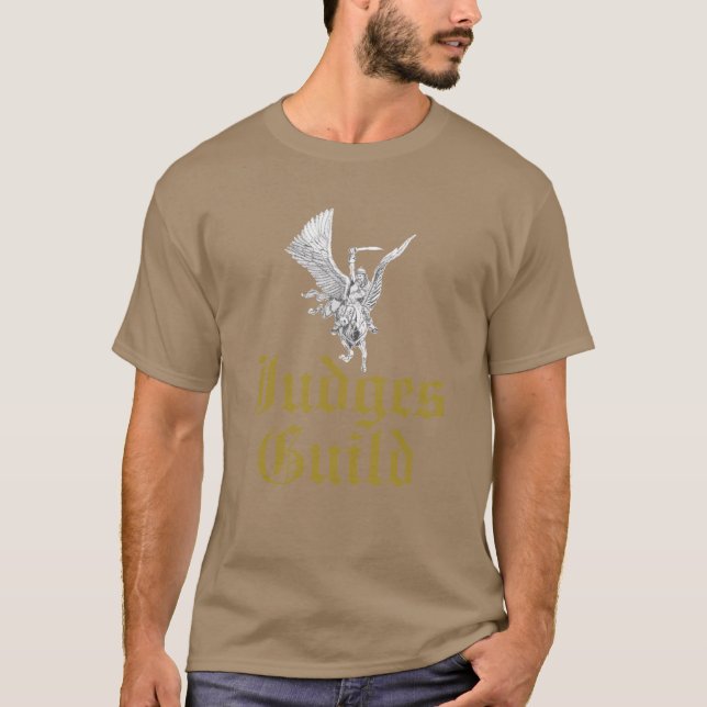Camiseta de Judges Guild disponible en muchos (Anverso)
