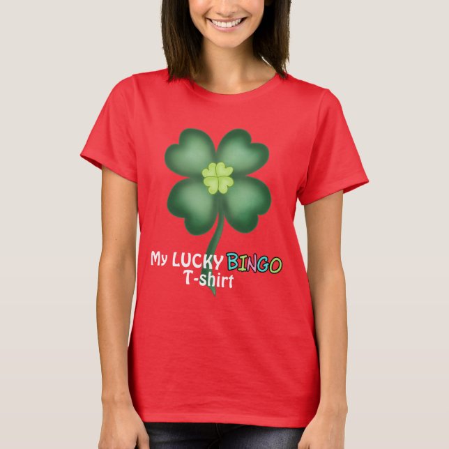 Camiseta de juego de Bingo Afortunado (Anverso)