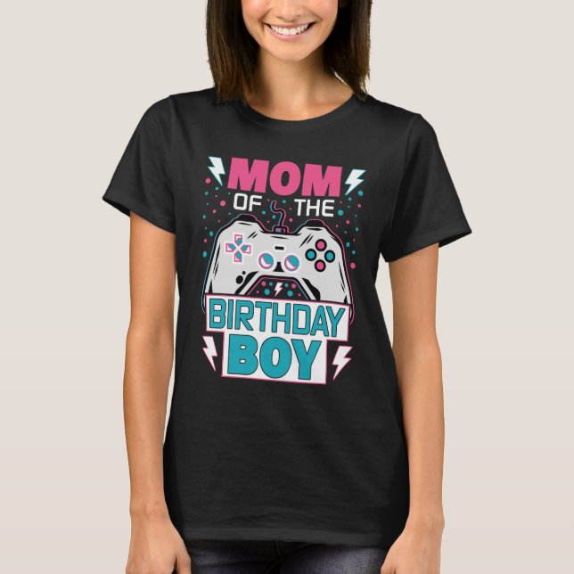 Camiseta de juego para mamá del cumpleañero (Anverso)