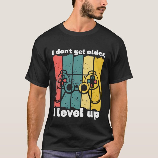 Camiseta de juegos "Level Up" - Cumpleaños de un j (Anverso)