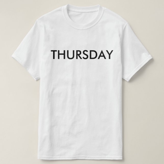 Camiseta de jueves (Diseño del anverso)