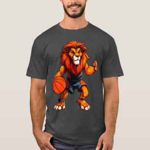 Camiseta de jugador de baloncesto león / león de b