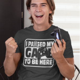 Camiseta de jugador de juegos pausé mi juego