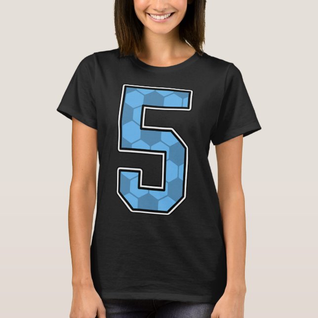 Camiseta de jugador de uniforme azul con patrón de (Anverso)