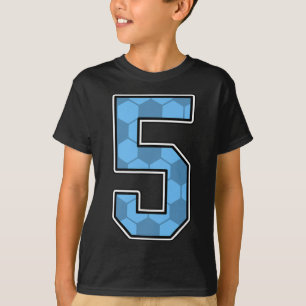 Camiseta de jugador de uniforme azul patrón de fút
