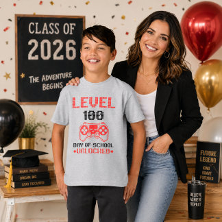 Camiseta de jugador del día 100 de la escuela - Vi
