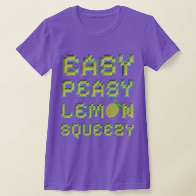 Camiseta de jugador Pixel Easy Peasy Lemon Squeezy (Distribución)