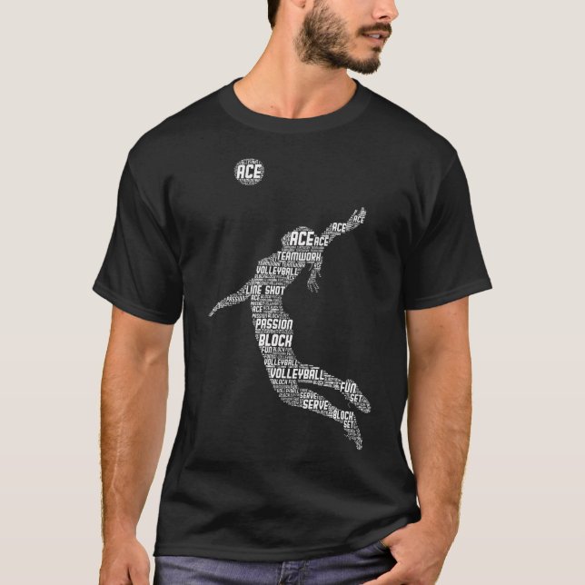 Camiseta de jugadora joven Chica de voleibol (Anverso)