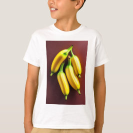 Camiseta de juguetones de arte bananero para niños