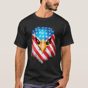 Camiseta De Julio Águila Patriótica Eagle Eeuu Hombres Band