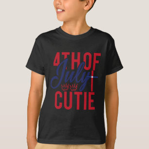 Camiseta De Julio Cutie Patriotic America Independence Day