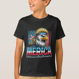 Camiseta De Julio Patriótico Gracioso Águila 4 De Julio Est