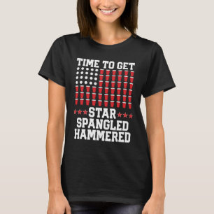 Camiseta De Julio T Shirt Gift Beer Pong American Flag Bebe
