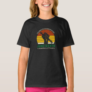 Camiseta de Juneteenth Celebrando la Libertad