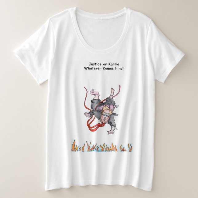 Camiseta de Justicia o Karma (Anverso del diseño)
